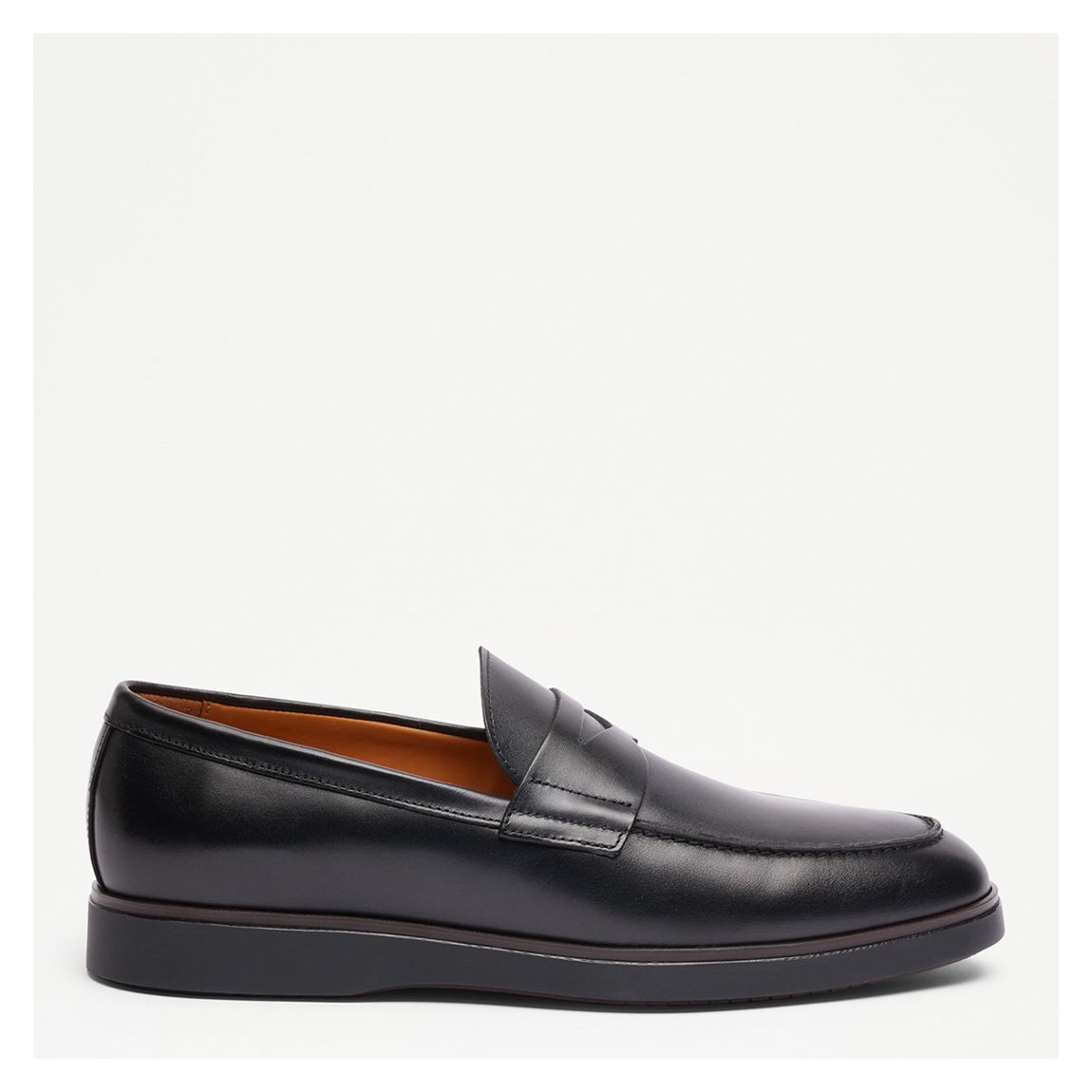 Men's Black Benny Leather Saddle Loafer main product photo