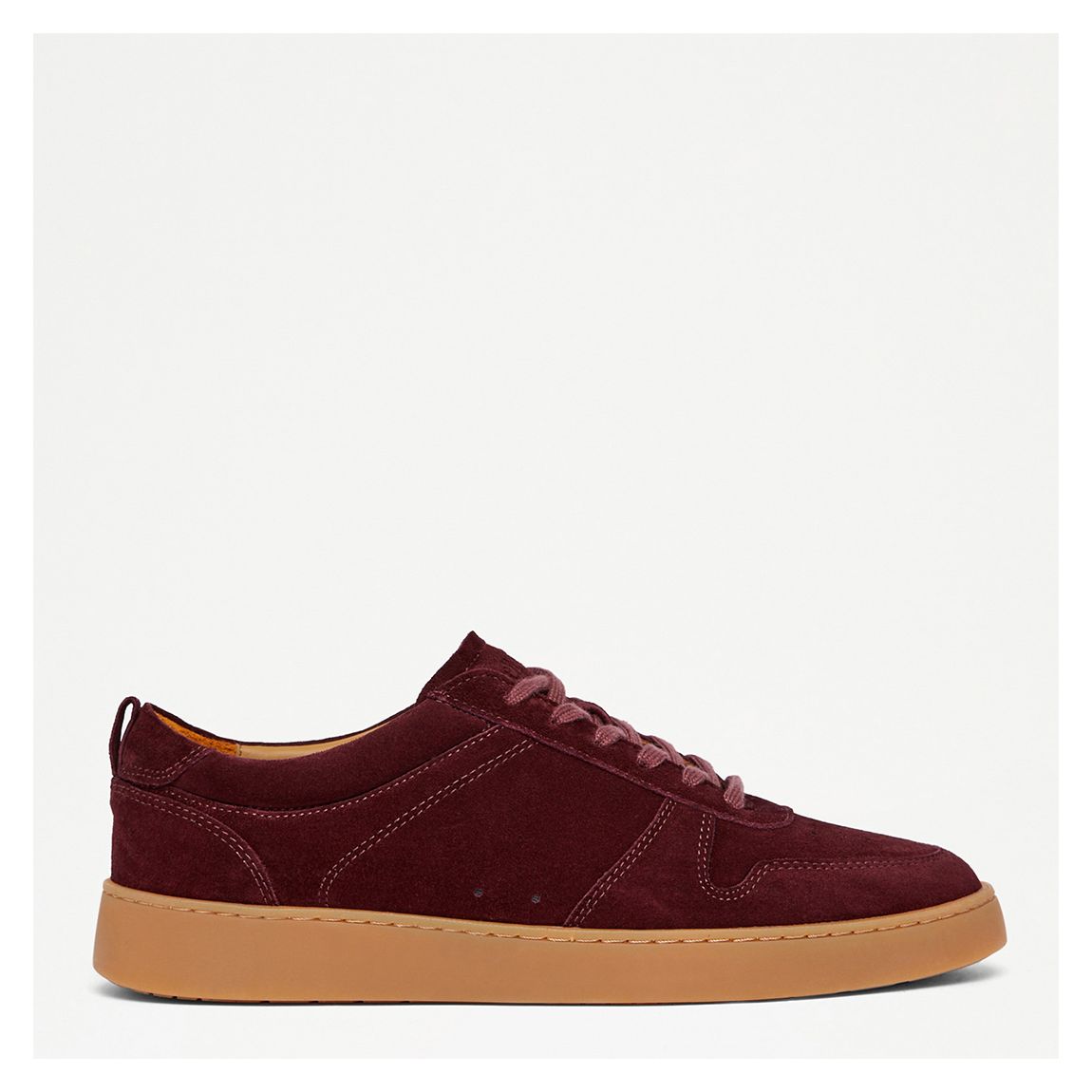 Men's Burgundy Rebound Suede Trainers main product photo