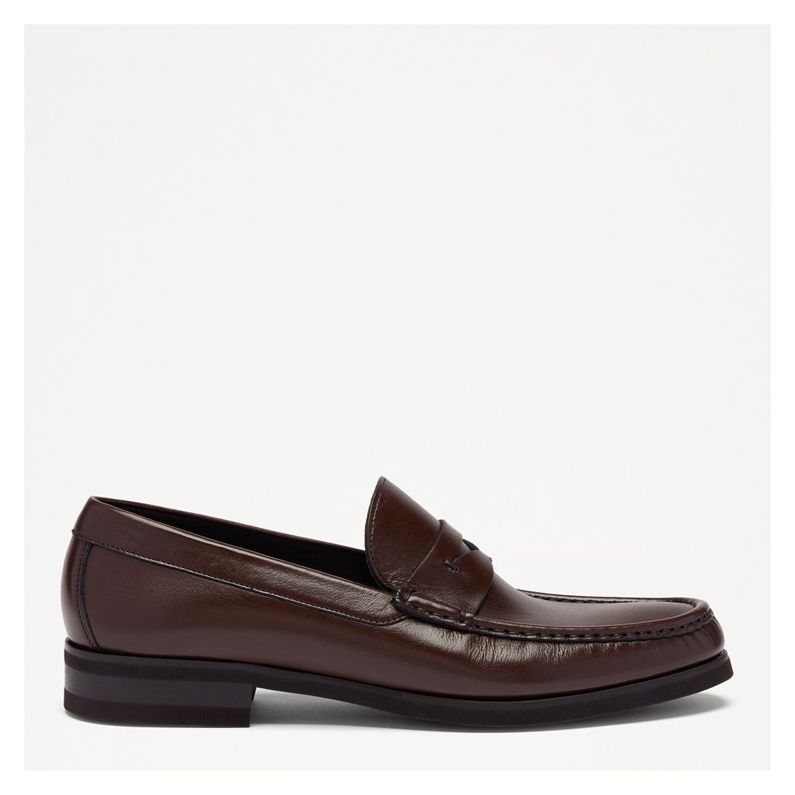 Men's Brown Saturn Leather Classic Saddle Loafer main product photo