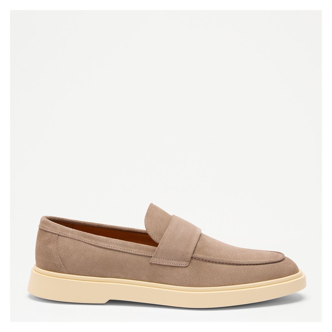 Men's Taupe Pienza Suede Rasied Sole Loafer main product photo