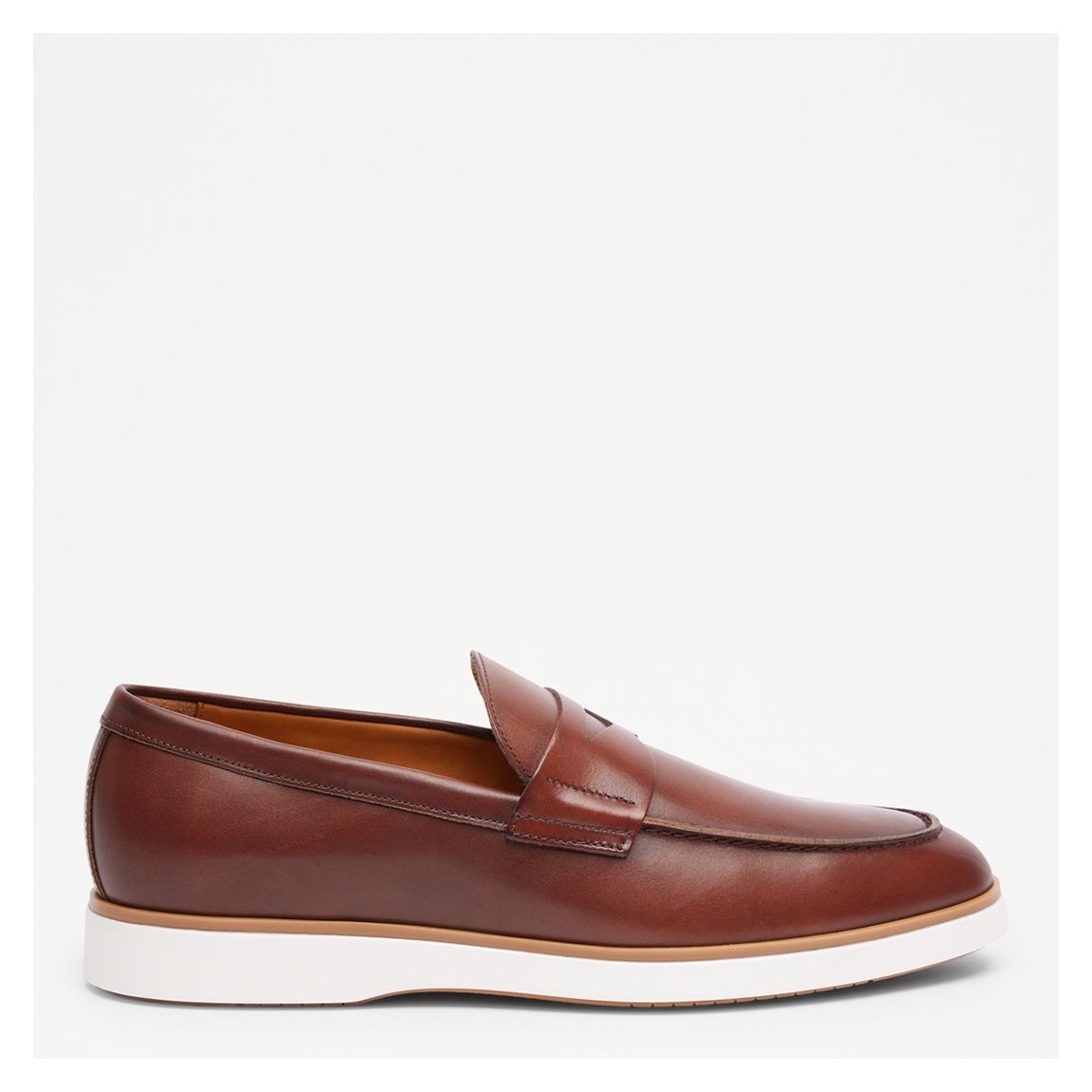 Men's Tan Benny Leather Saddle Loafer main product photo