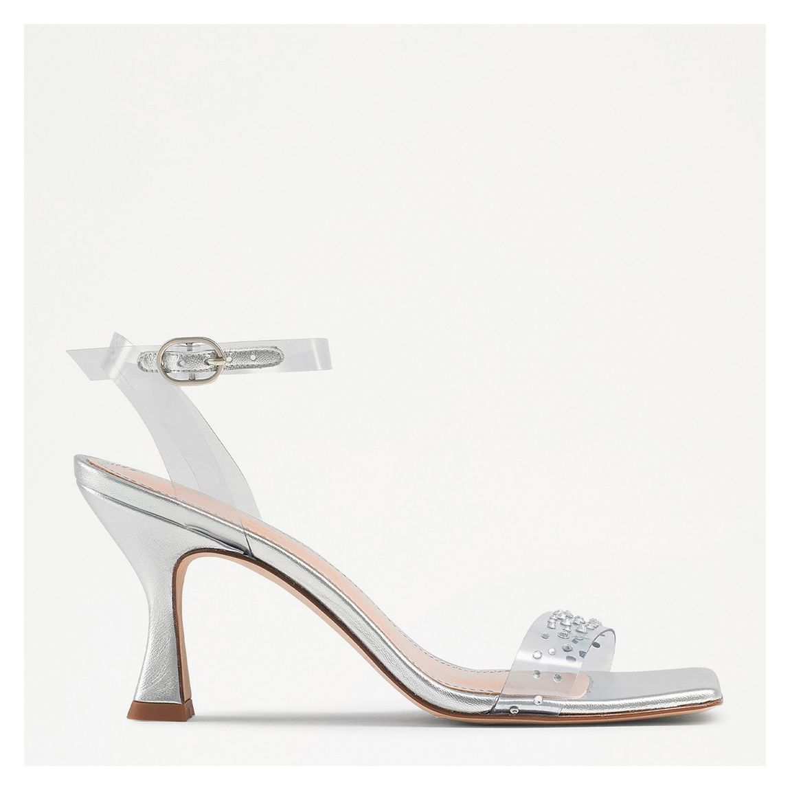 Women's Clear Vinyl Negroni Strappy Heeled Sandals main product photo