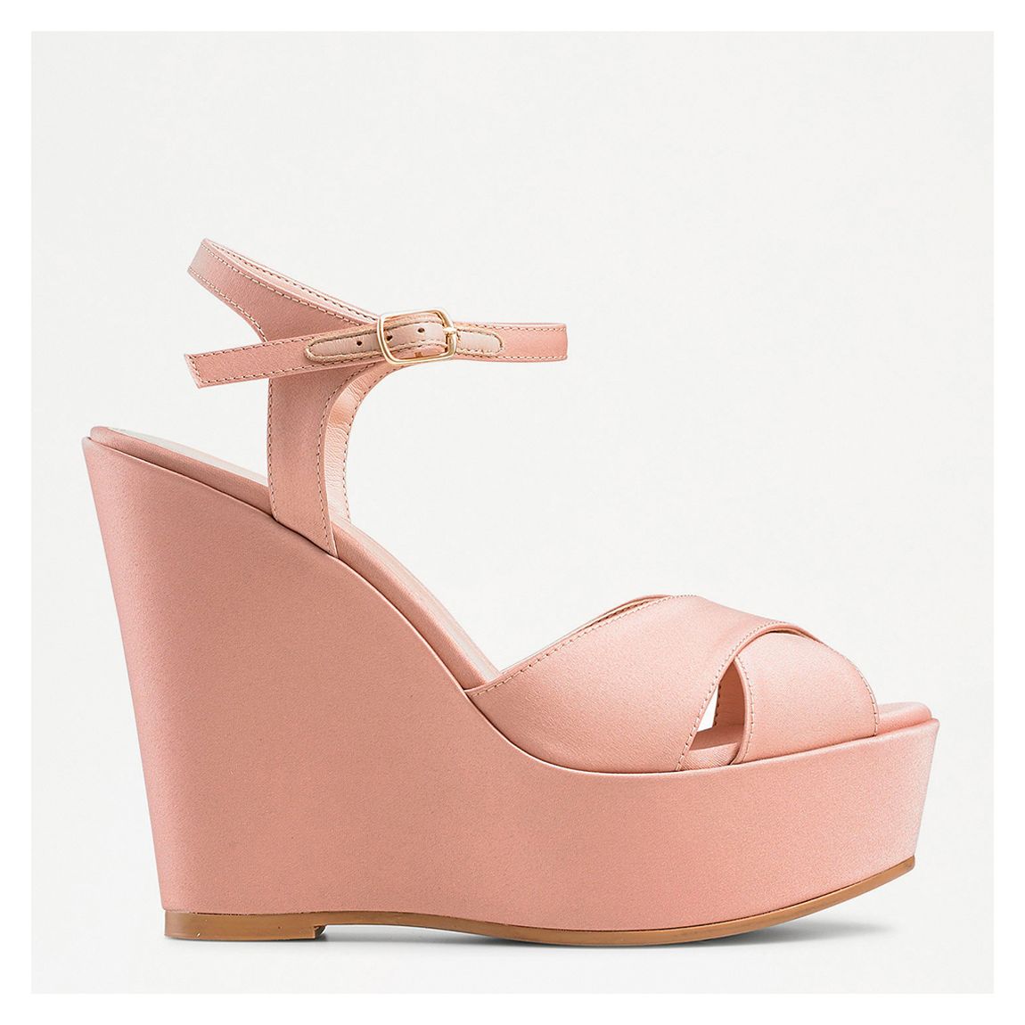 Women's Blush Spirit Satin Wedge Heeled Sandals main product photo