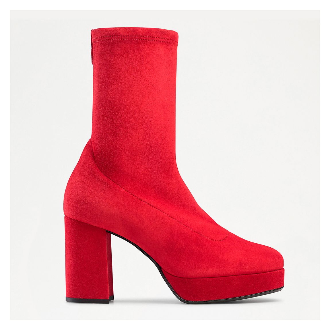 Women's Red Money Money Suede Heeled Ankle Boots main product photo