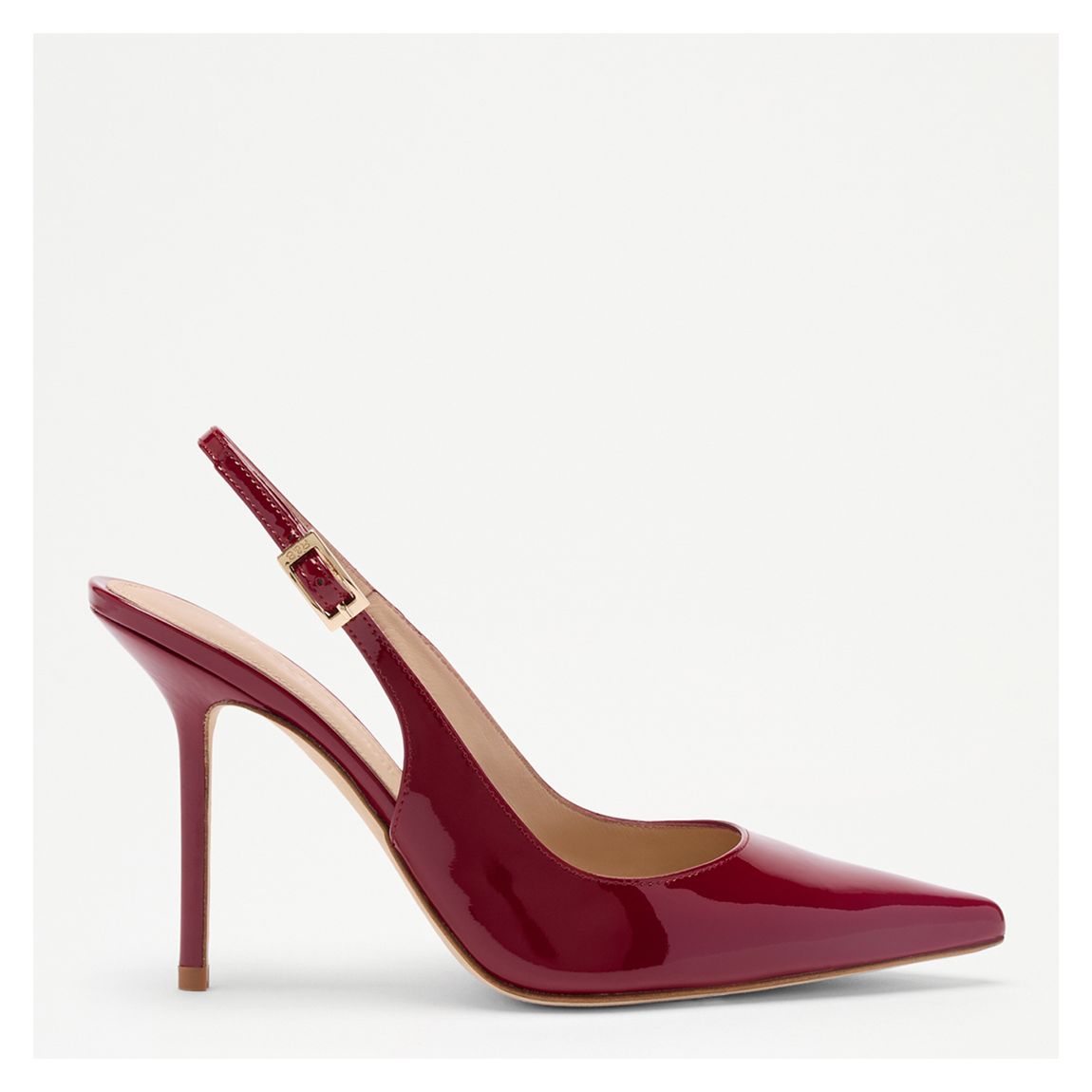 Women's Bordeaux Everleigh Patent Heeled Court Shoes main product photo