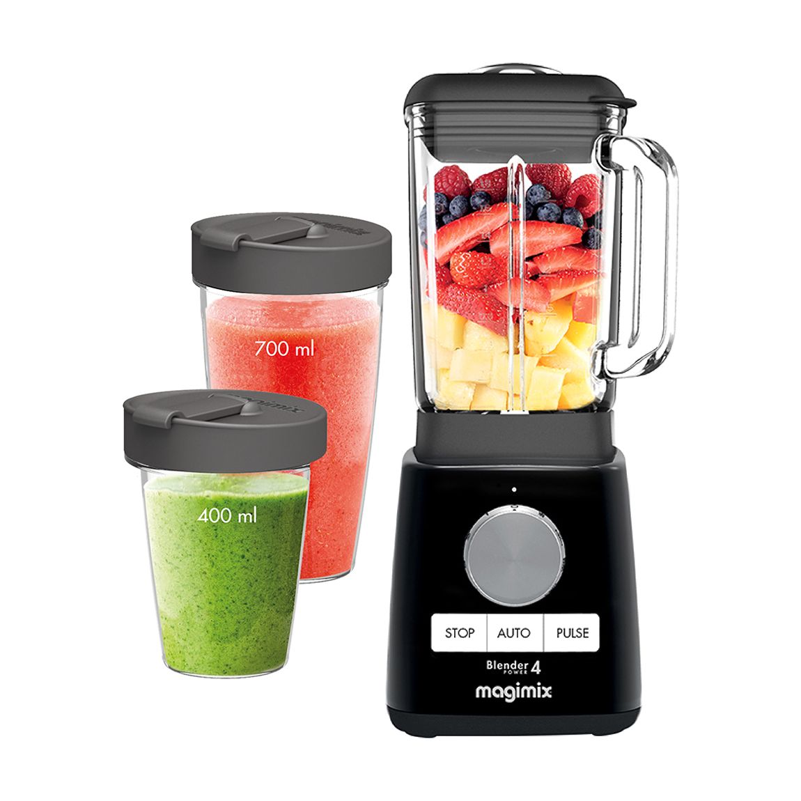 Black Blender Power 4 and Cups Bundle main product photo