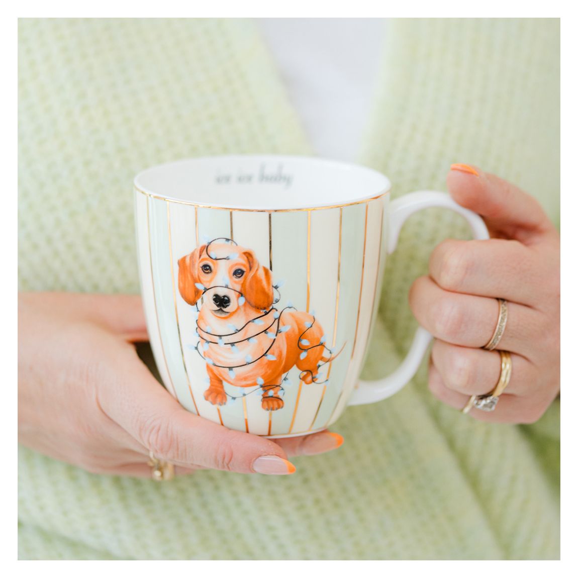 Christmas Sausage Doggie Mug, Large main product photo