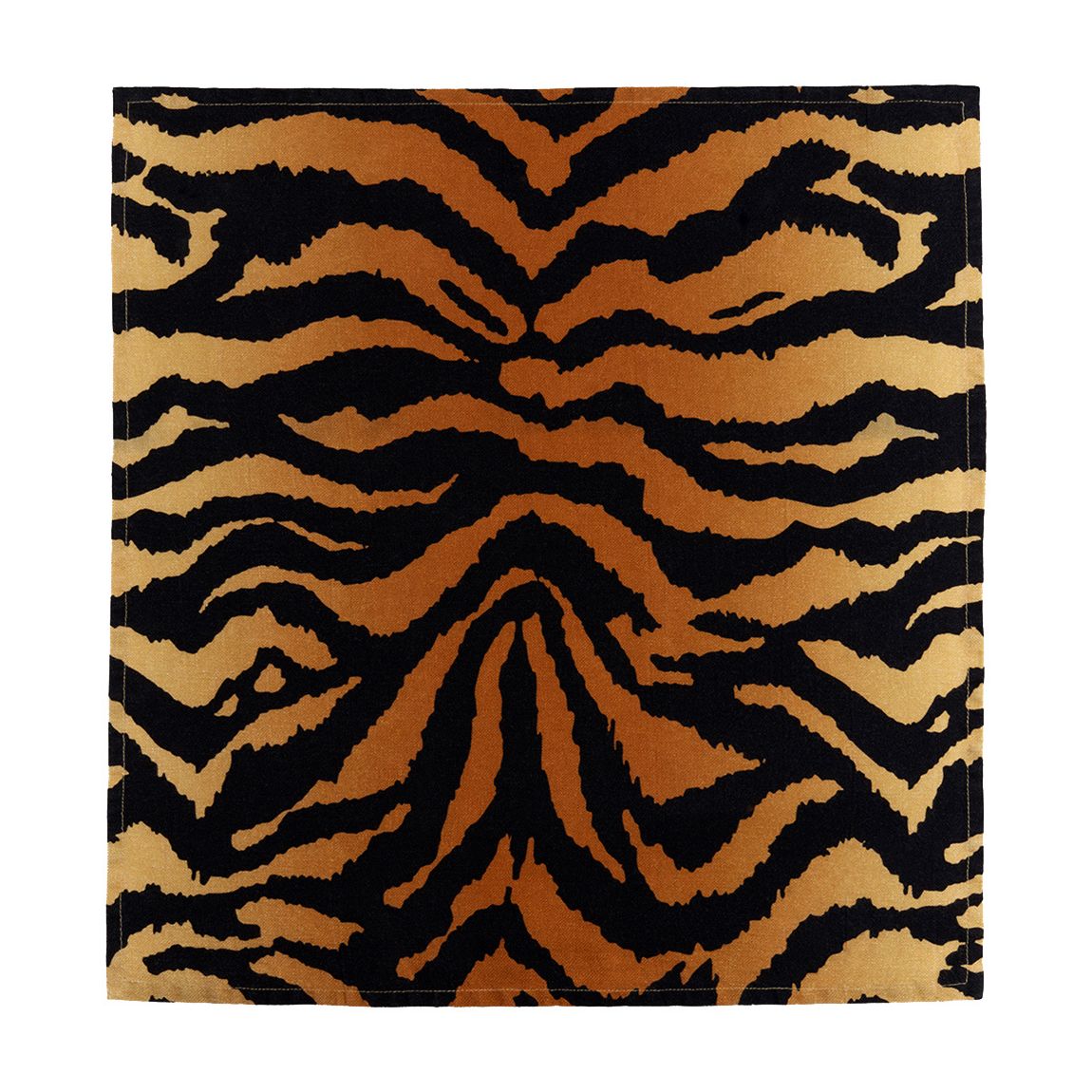 Set of 4 Linen Sateen Tiger Napkins main product photo