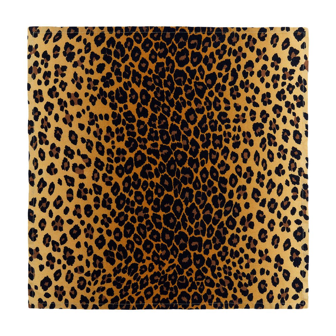 Set of 4 Linen Sateen Leopard Napkins main product photo