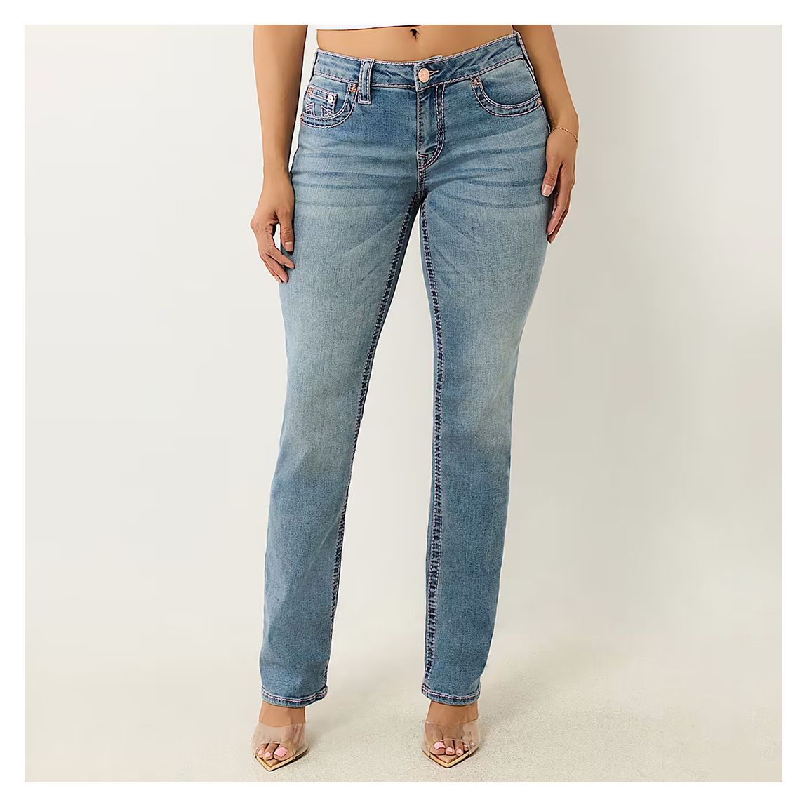 Light Blue Billie Straight Big T Jean main product photo