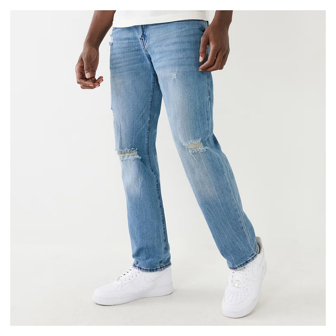 Light Blue Slim Straight Geno Flap Jean main product photo