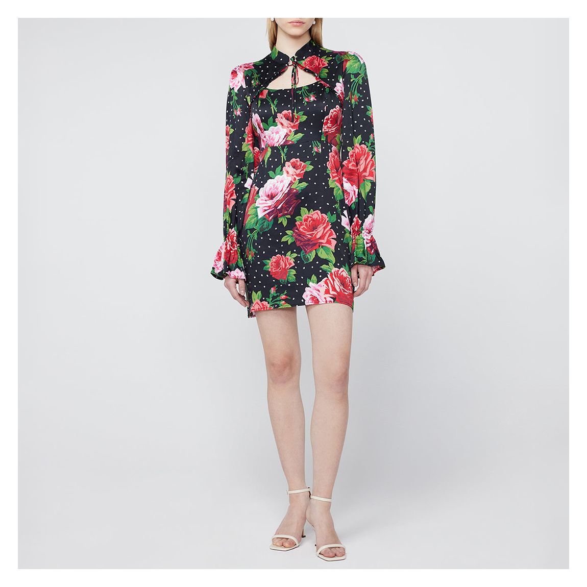 Na Valentina Painted Rose Mini Dress main product photo