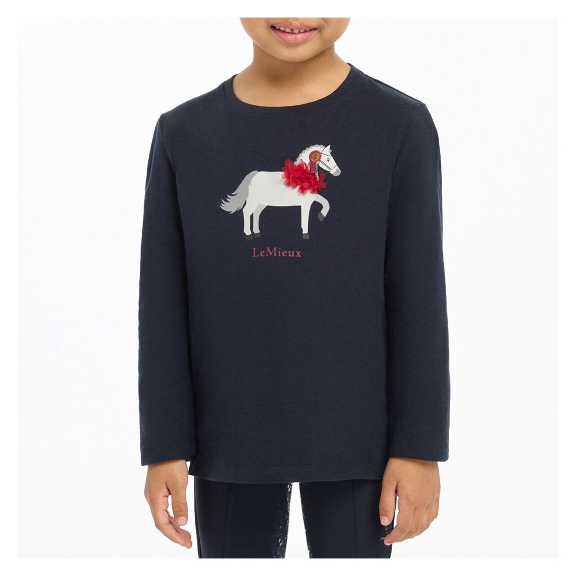 Navy Mini Jessie Long Sleeve Top main product photo