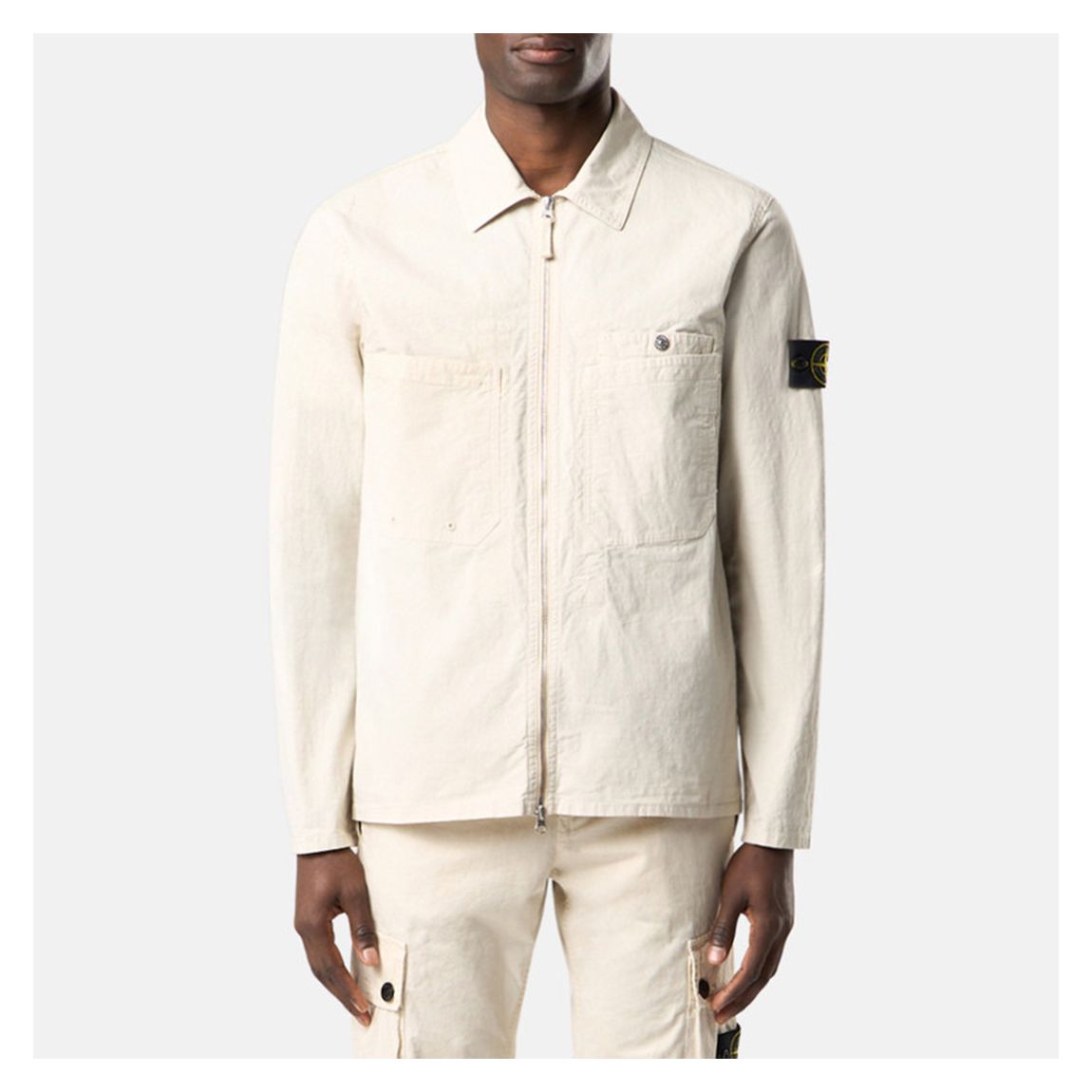 Cream Ripstop TC Stretch Overshirt main product photo