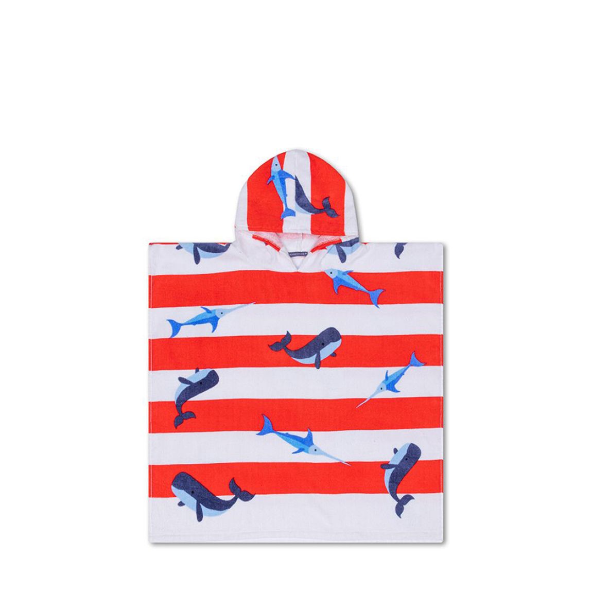 Ocean Stripes Beach Poncho Poncho 65x65 cm - 100% Cotton main product photo