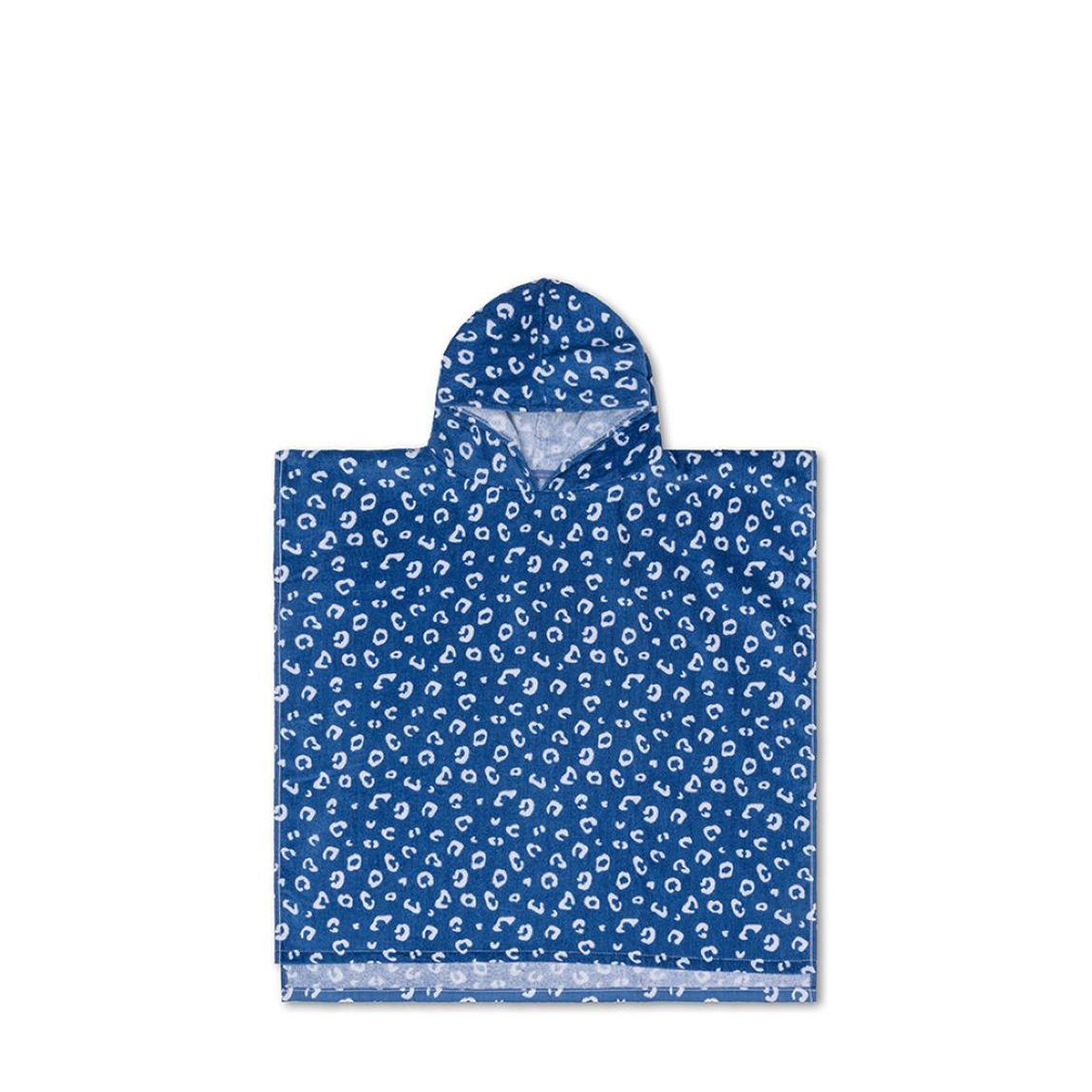 Blue Leopard Beach Poncho Poncho 65x65 cm - 100% Cotton main product photo