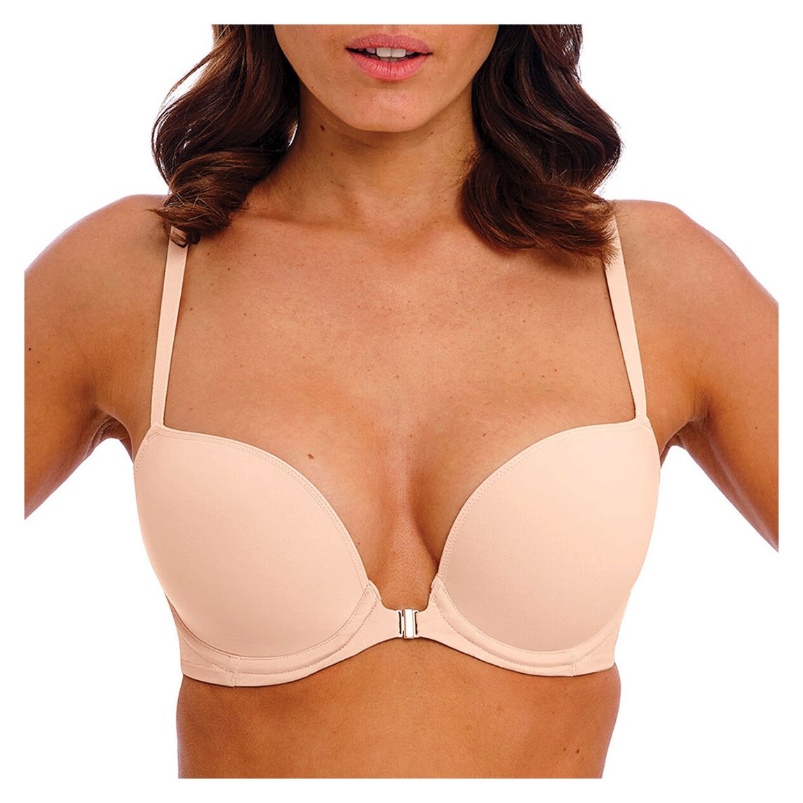 Beige Accord Underwire Front Fastener Bra main product photo