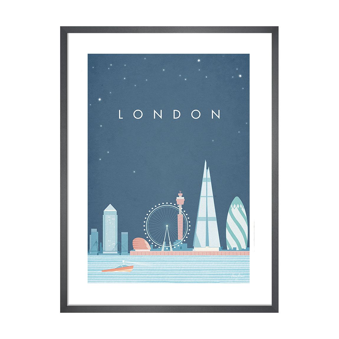 London 50x40cm Framed Print main product photo