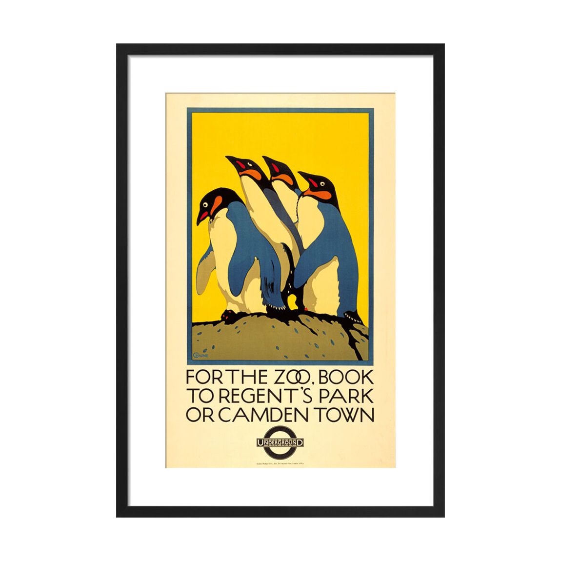 For the Zoo, book to Regent's Park, 1921 60x41cm Framed Print main product photo
