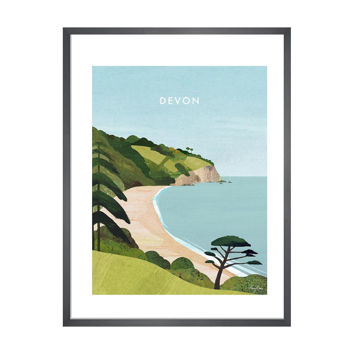 Devon, Blackpool Sands 50x40cm Framed Print main product photo
