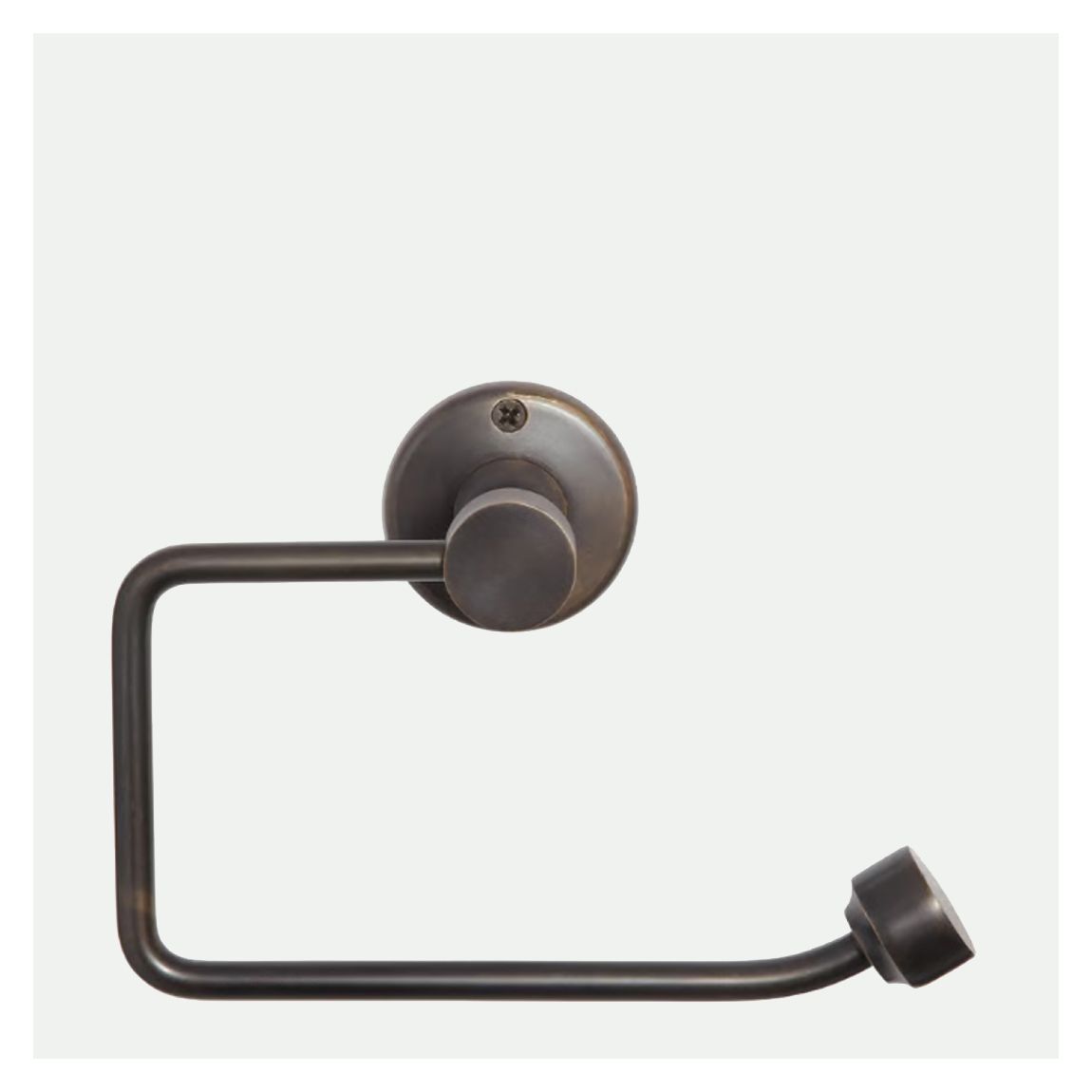 Randolph L Bar Toilet Roll Holder, Blackened Brass main product photo