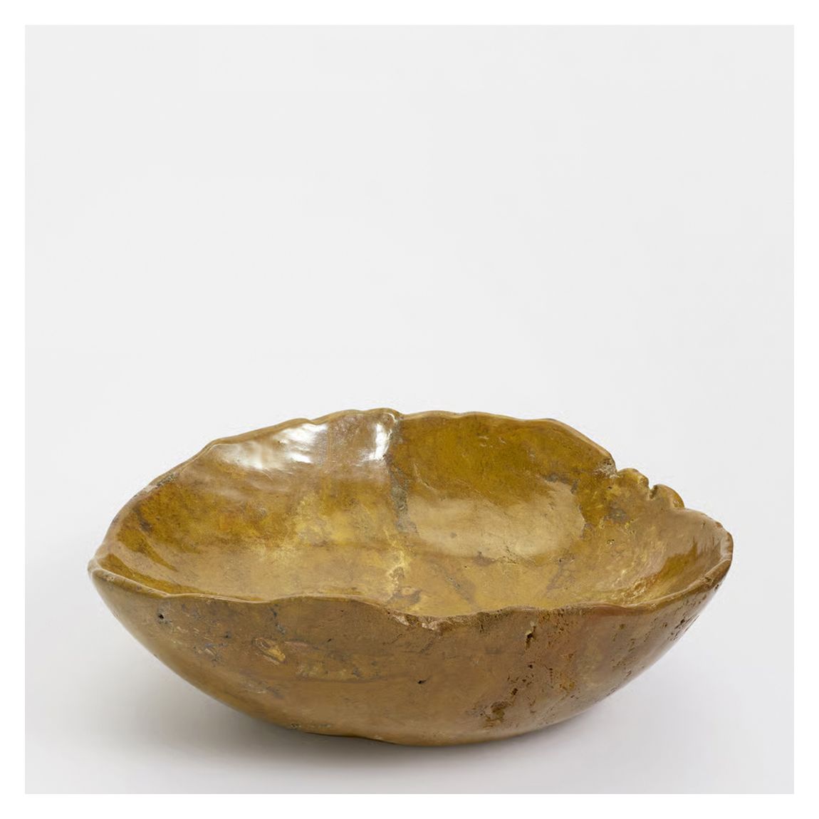 Medium Jasper Stone Bowl, Ochre main product photo