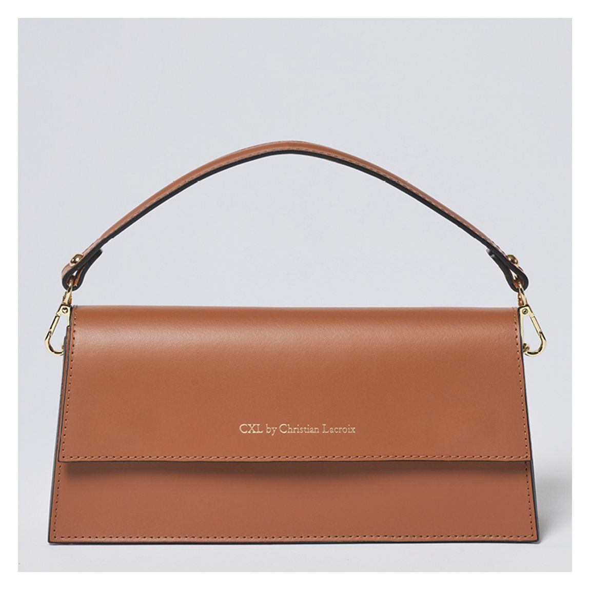Brown Clemenceau Calfskin Shoulder Bag main product photo