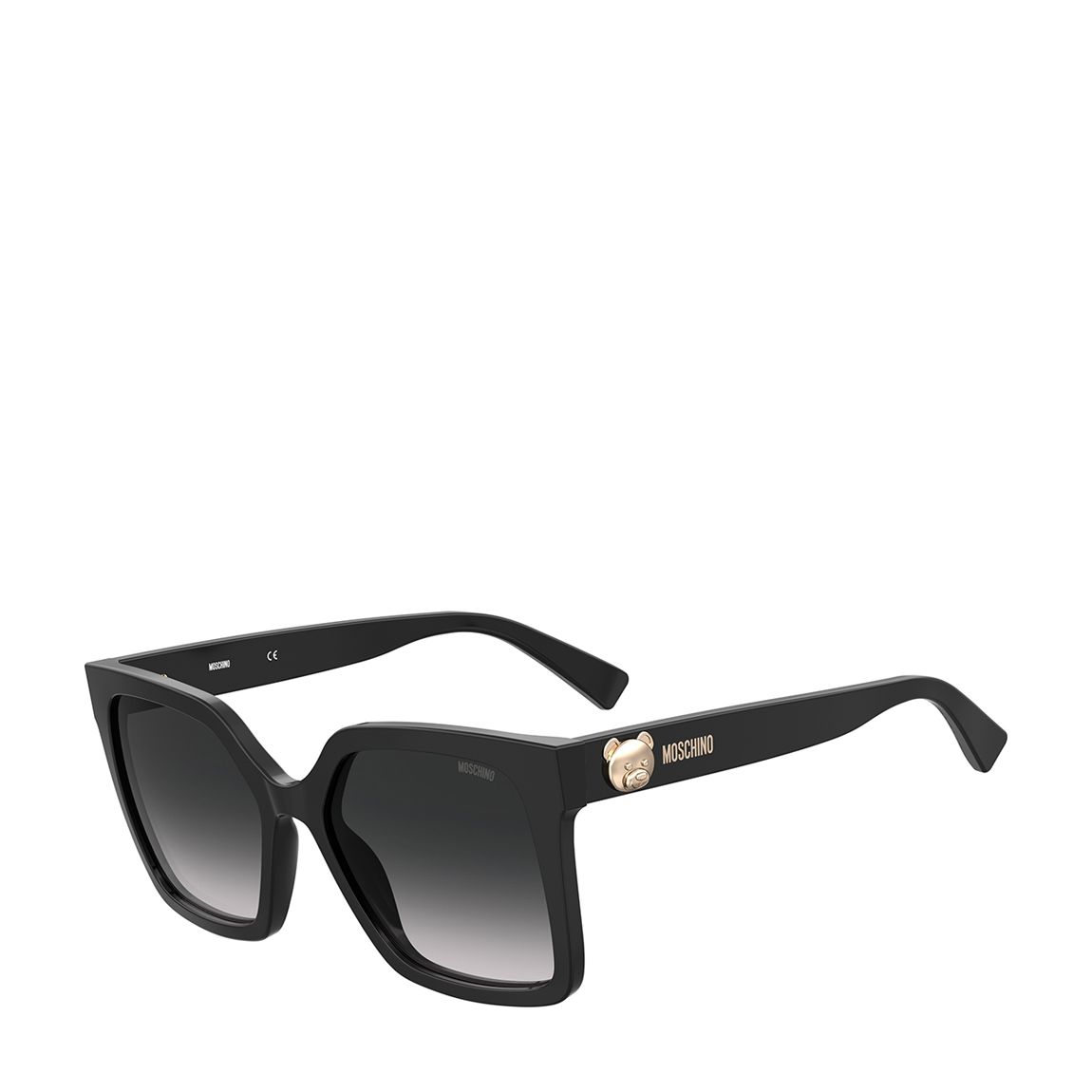 Women's Black Moschino Sunglasses 55 mm main product photo