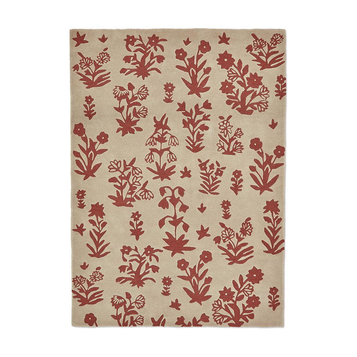 Woodland Glade 146801 250x350cm Rug, Linen/Russet Brown main product photo