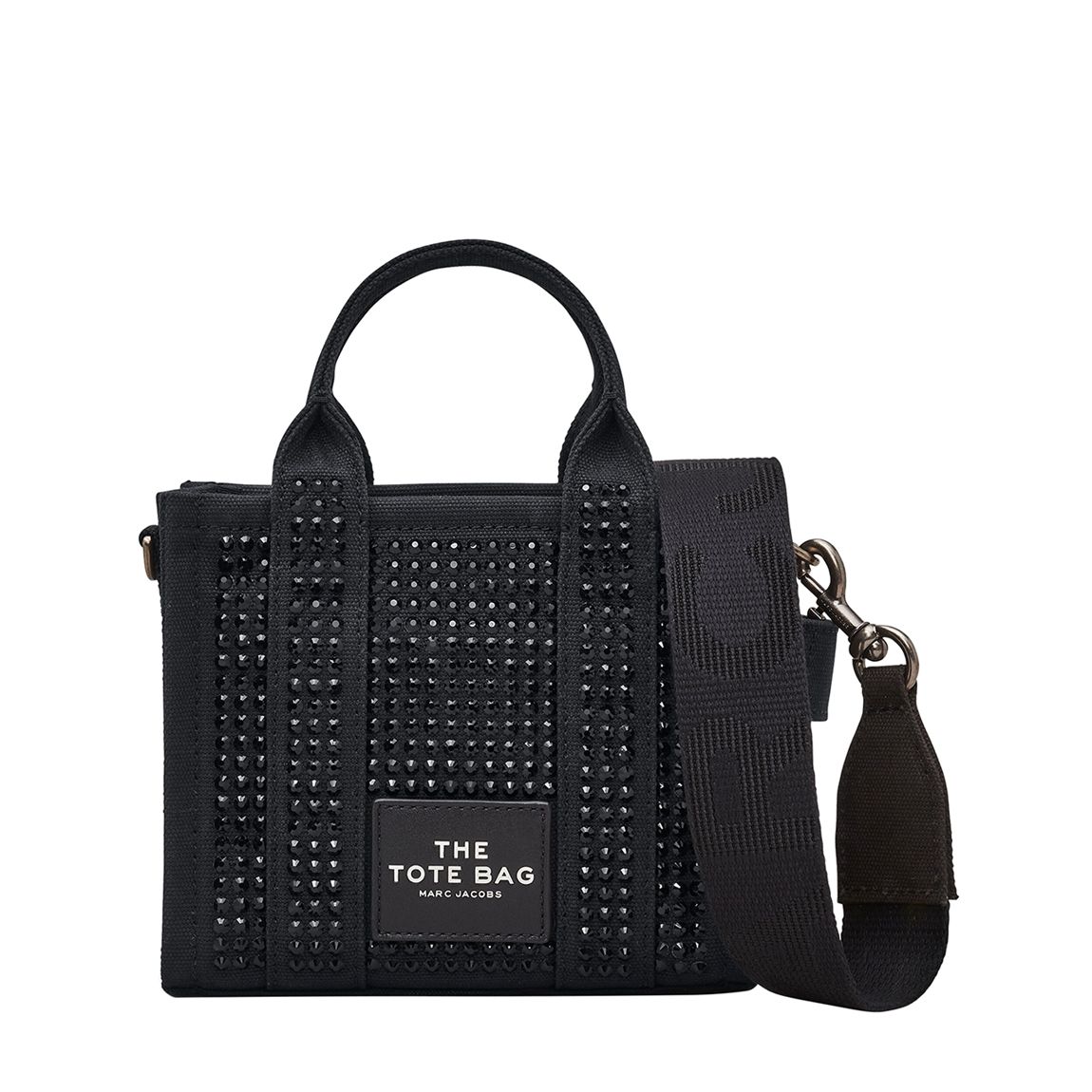 Women's Black Marc Jacobs The Crystal Canvas Tote Bag main product photo