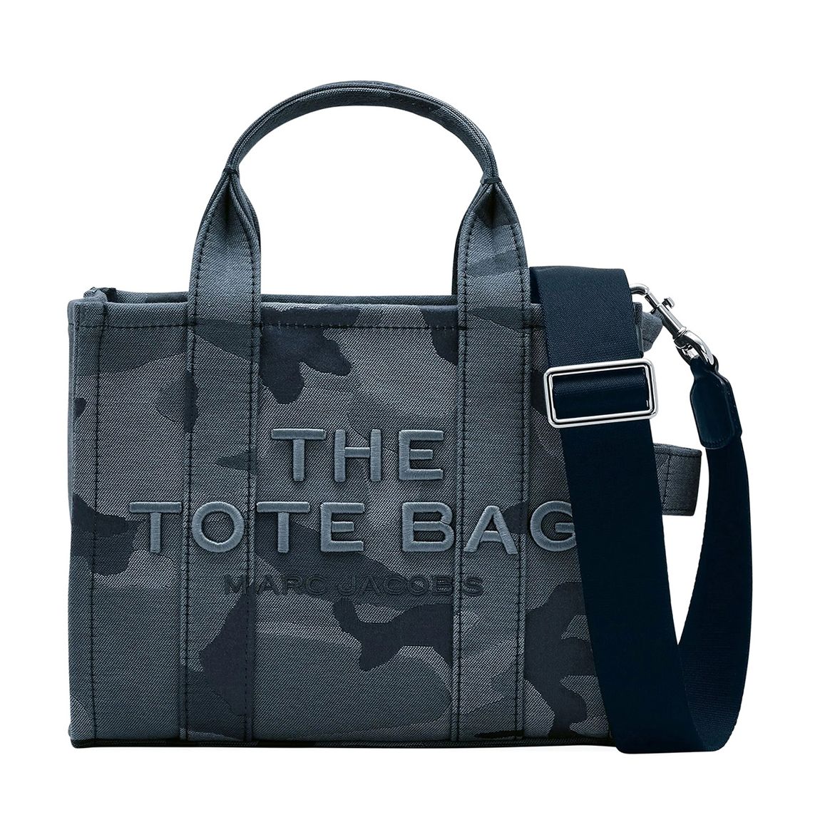 Women's Camouflage In Blue Marc Jacobs The Small Tote Bag main product photo