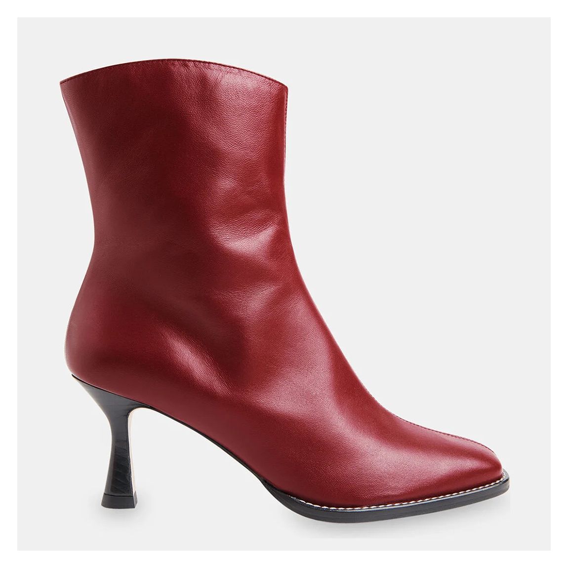 Red Nettie Stitch Detail Boots main product photo