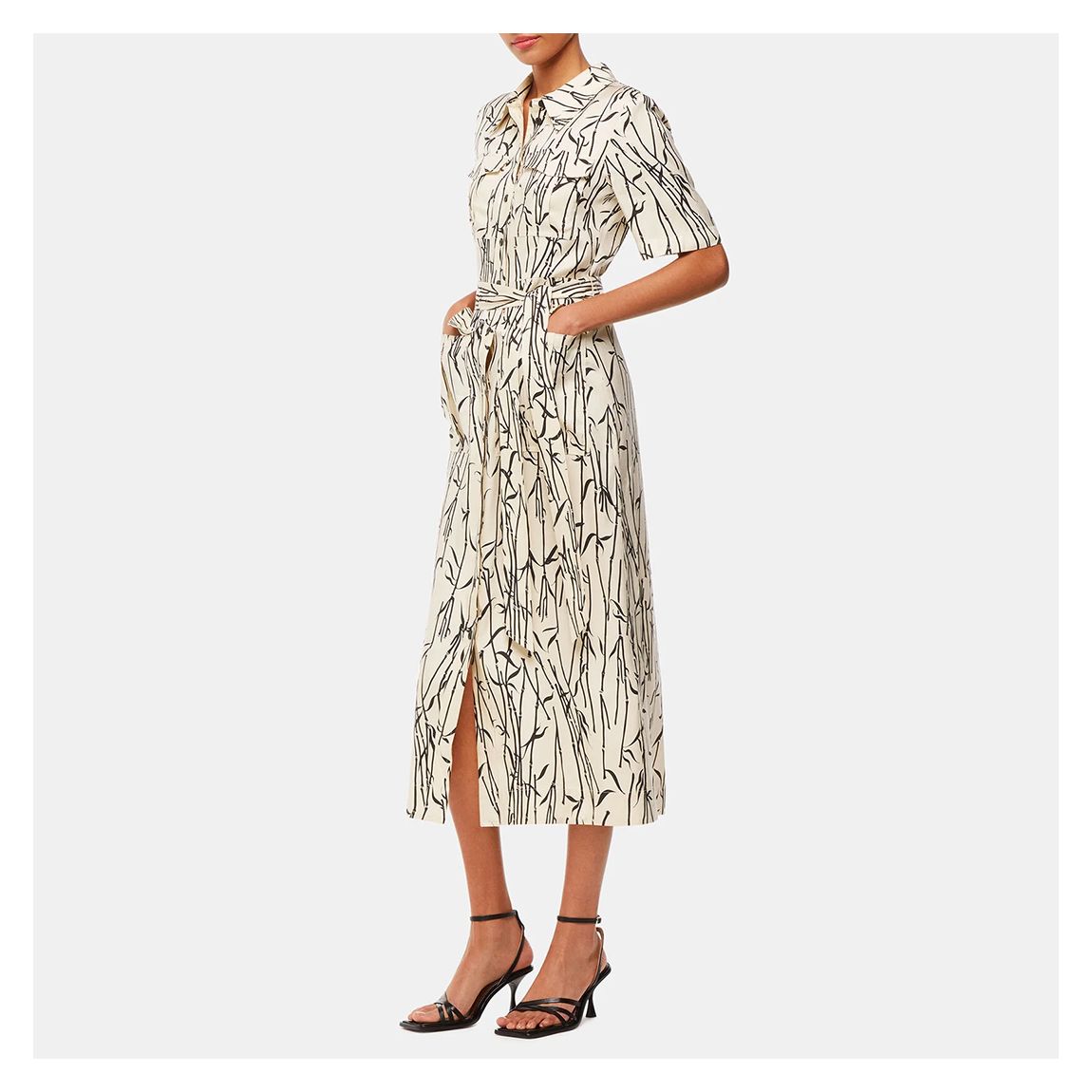 Ecru Bamboo Shoots Fontella Dress main product photo