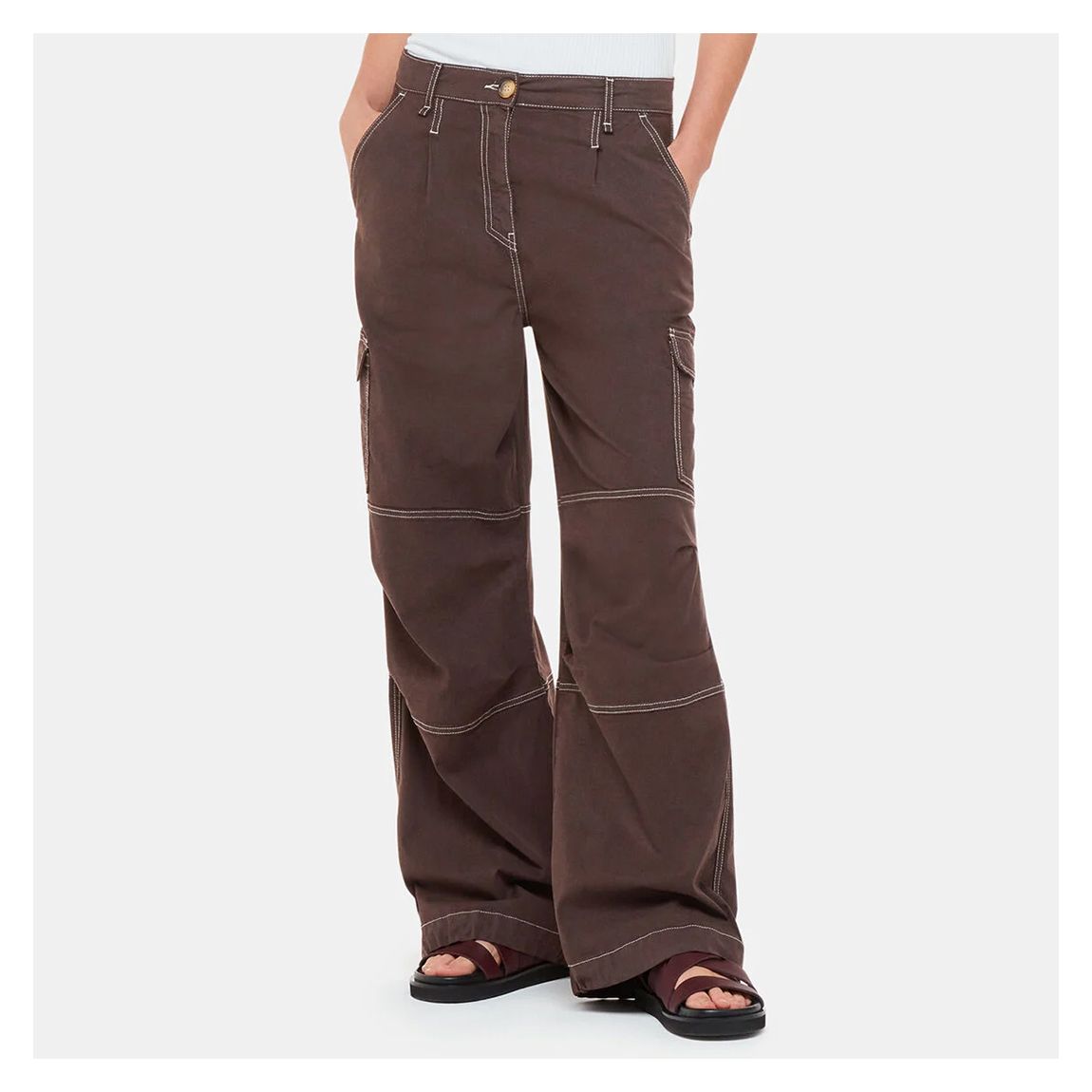 Brown Lorna Cargo Trousers main product photo