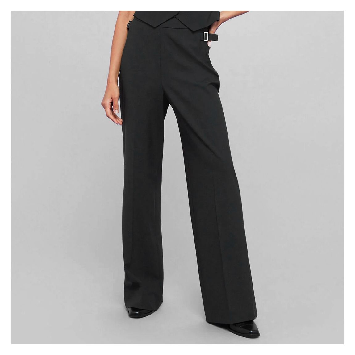 Black Sienna Wool Blend Trousers main product photo