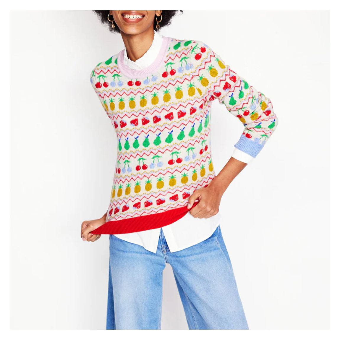 Ecru/Multi Edie Fair Isle Jumper main product photo