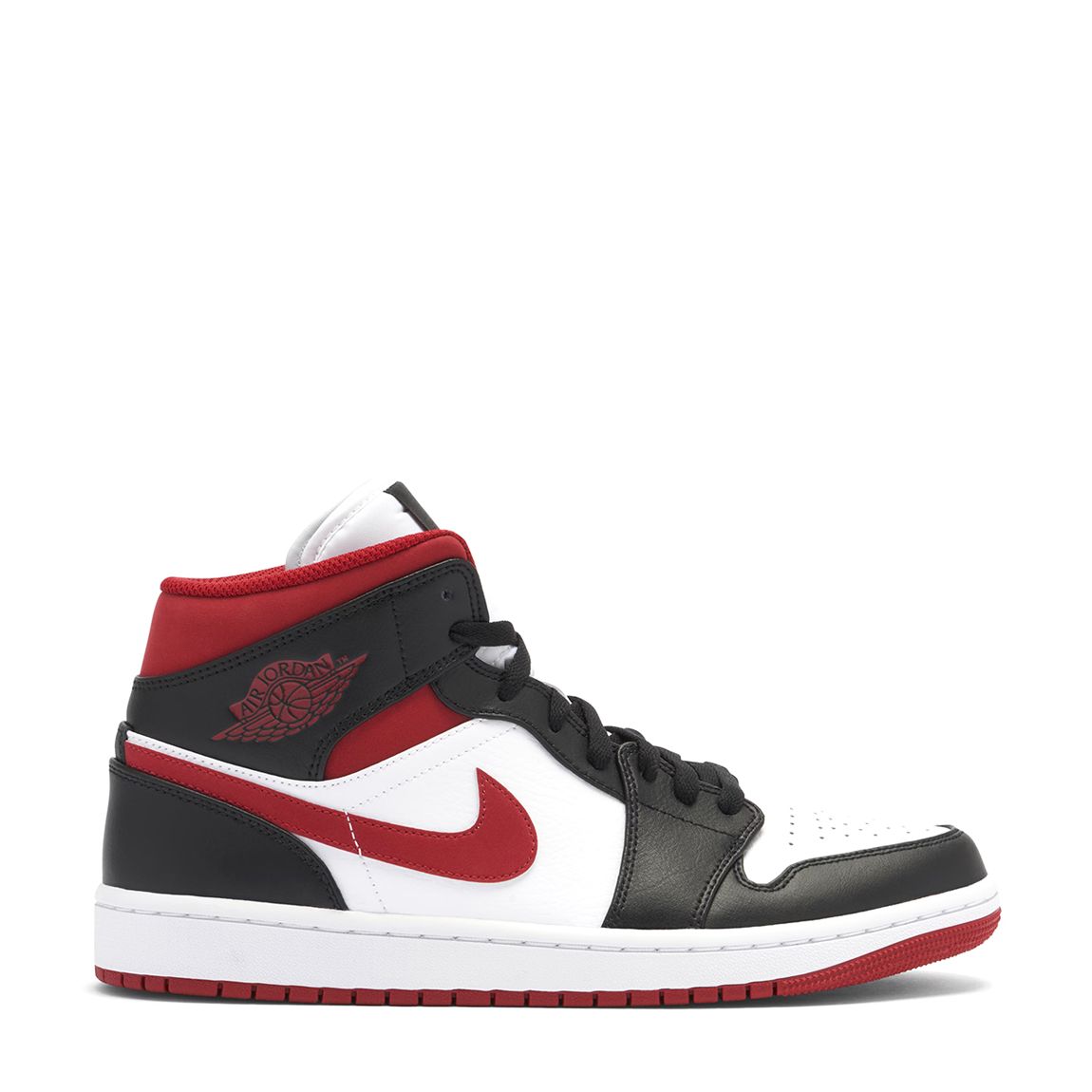 Men's Black Gym Red Nike Air Jordan 1 Mid Trainers main product photo