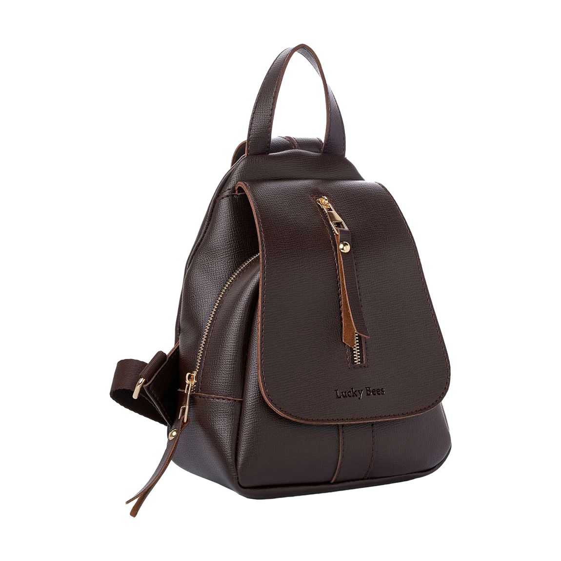 Brown Lucky Bees Backpack main product photo