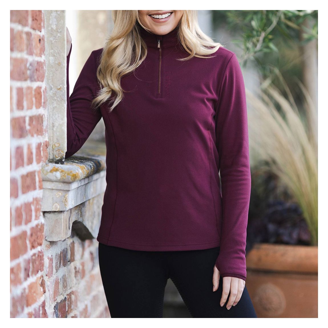 Burgundy Faye Fleece main product photo
