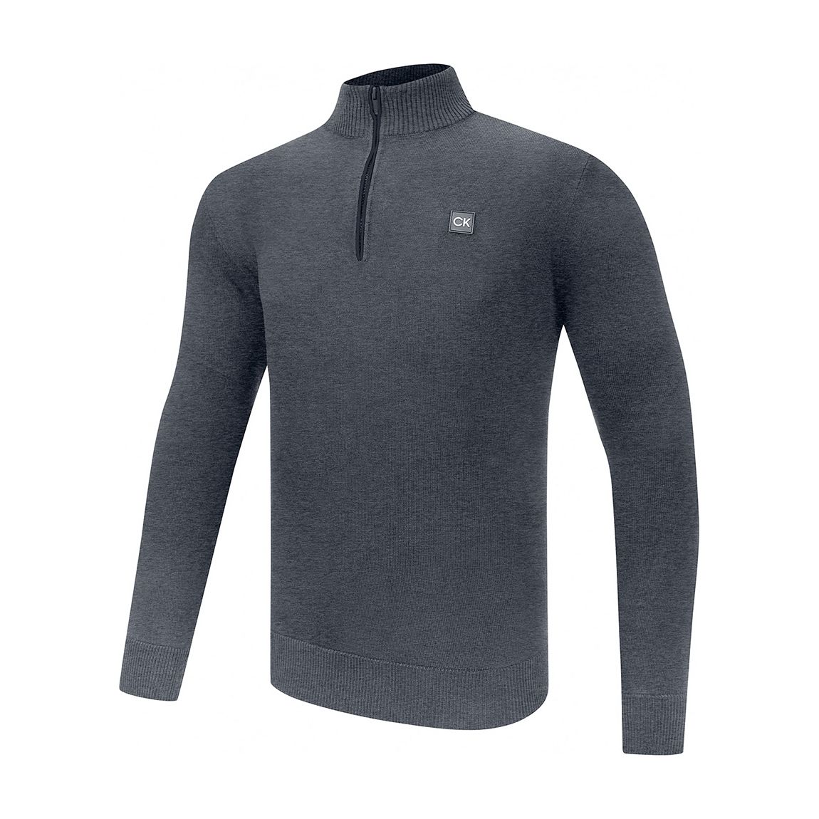 Grey Calvin Klein 1/4 Zip Sweater main product photo