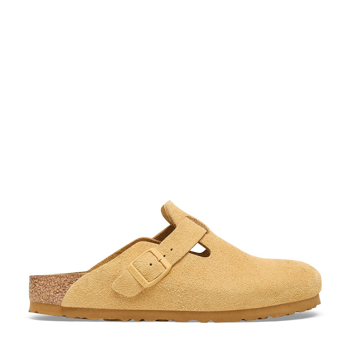 Unisex Latte Cream Boston Suede Clogs main product photo