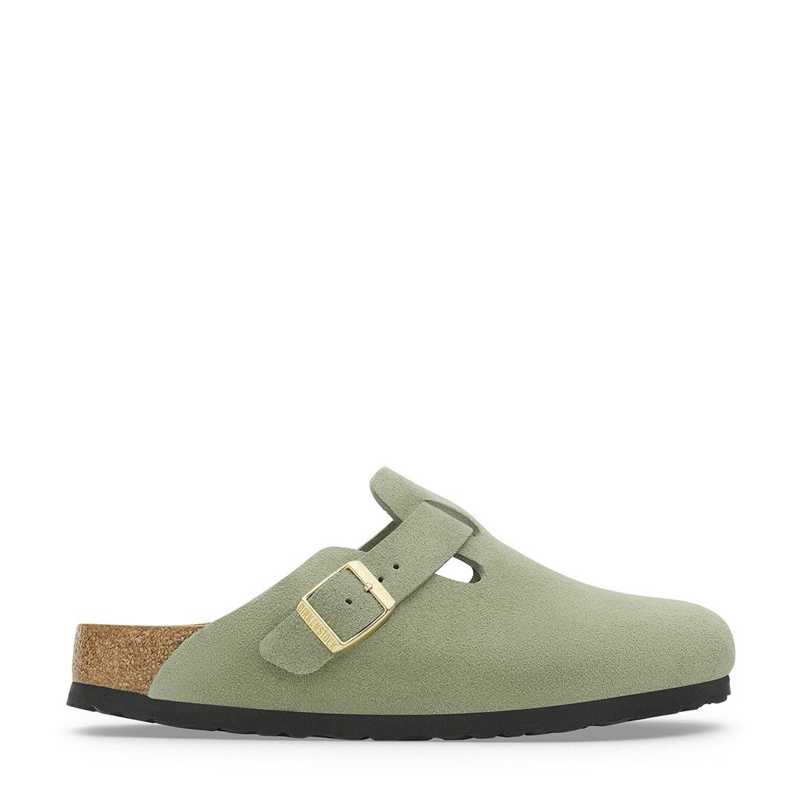 Women's Green Tea Boston Suede Clogs main product photo