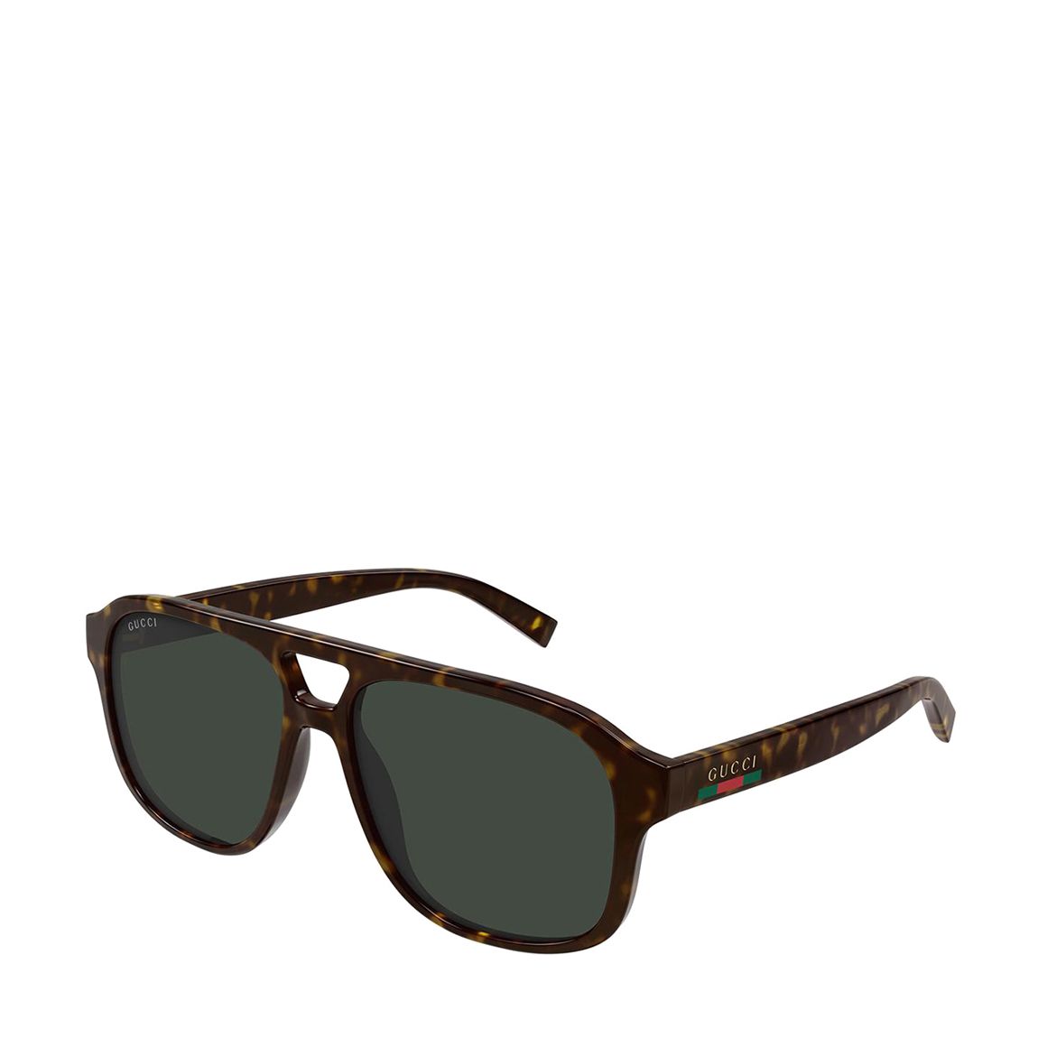 Men's Gucci Havana/Green Sunglasses 57mm main product photo