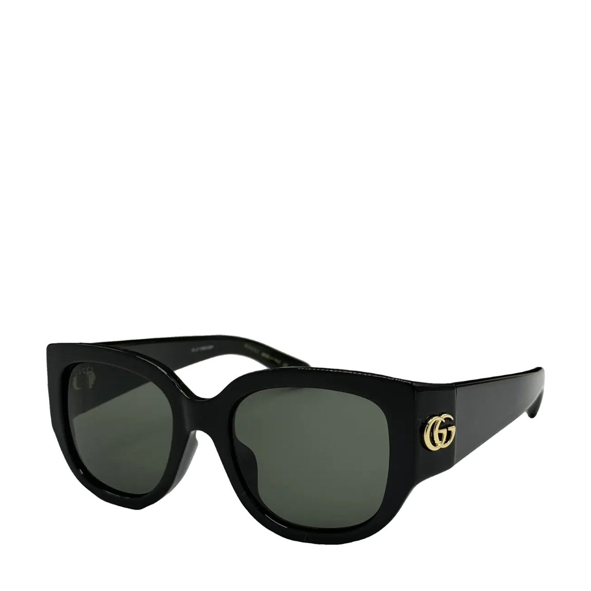 Women's Gucci Black/Green Sunglasses 52mm main product photo