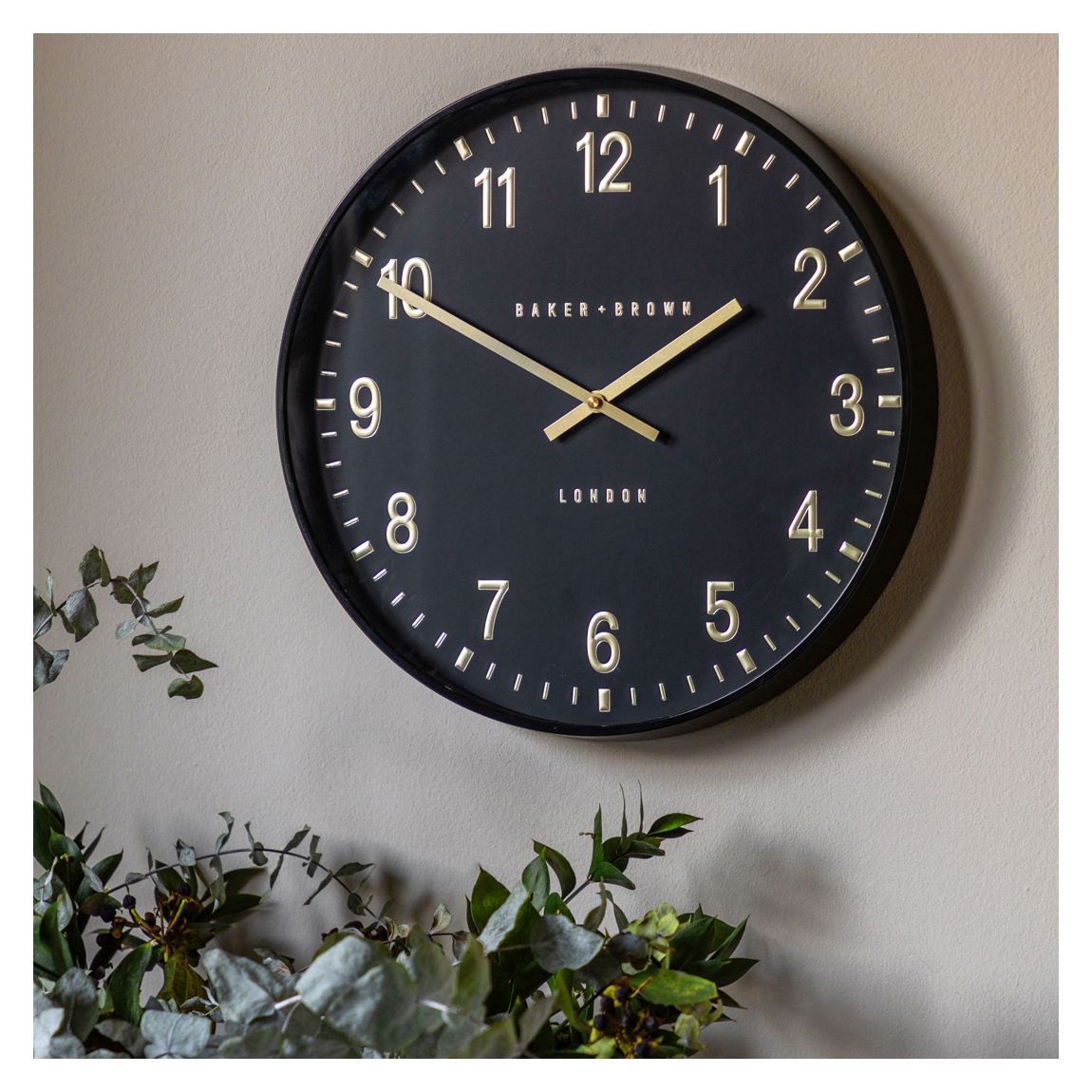 Cambridge 40cm Wall Clock, Black main product photo