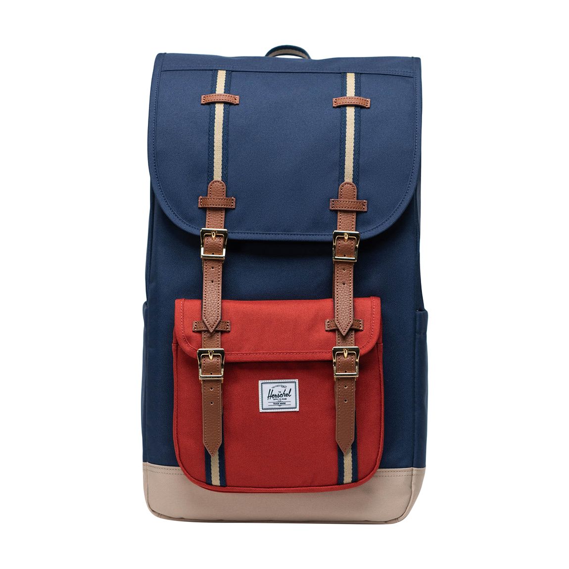 Black Iris/Red Ochre/Twill Herschel Little America Backpack main product photo