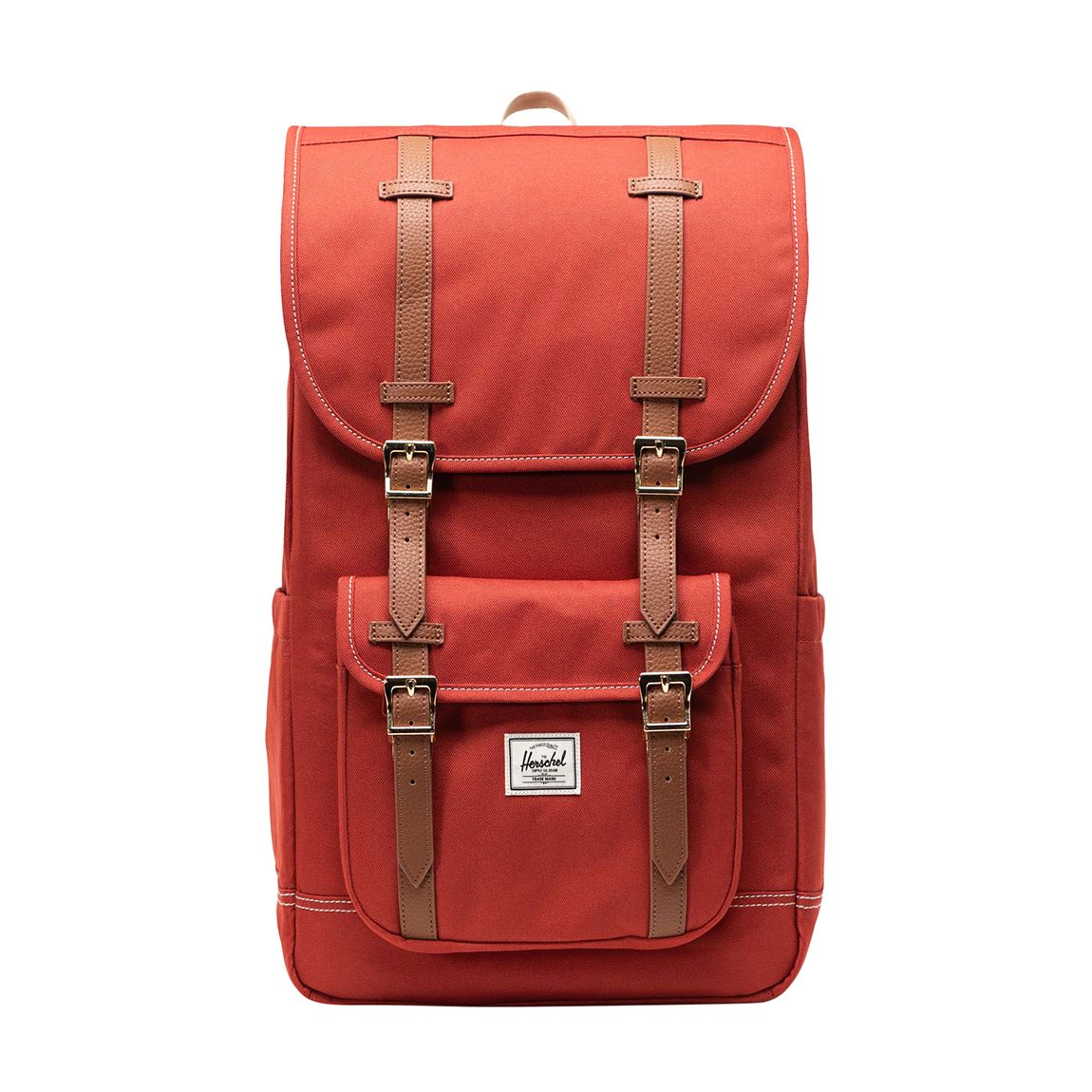 Red Ochre/White Stitch Herschel Little America Backpack main product photo