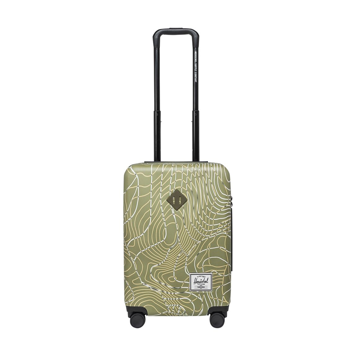Ivy Green Topography Herschel Heritage Hardshell Large Carry-on Luggage Hard Shells main product photo