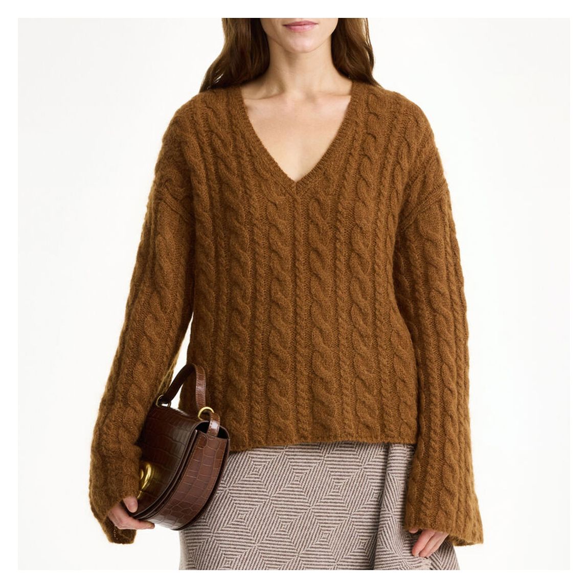 Burnt Orange Wool Blend Cimone Jumper main product photo