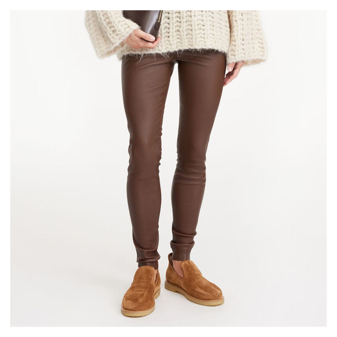 Chesnut Leather Elenasoo Pants main product photo